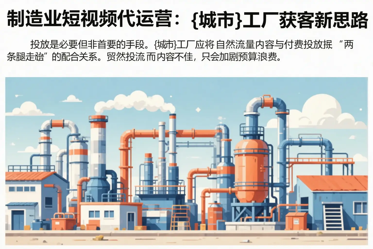 制造业短视频代运营:清远工厂获客新思路
