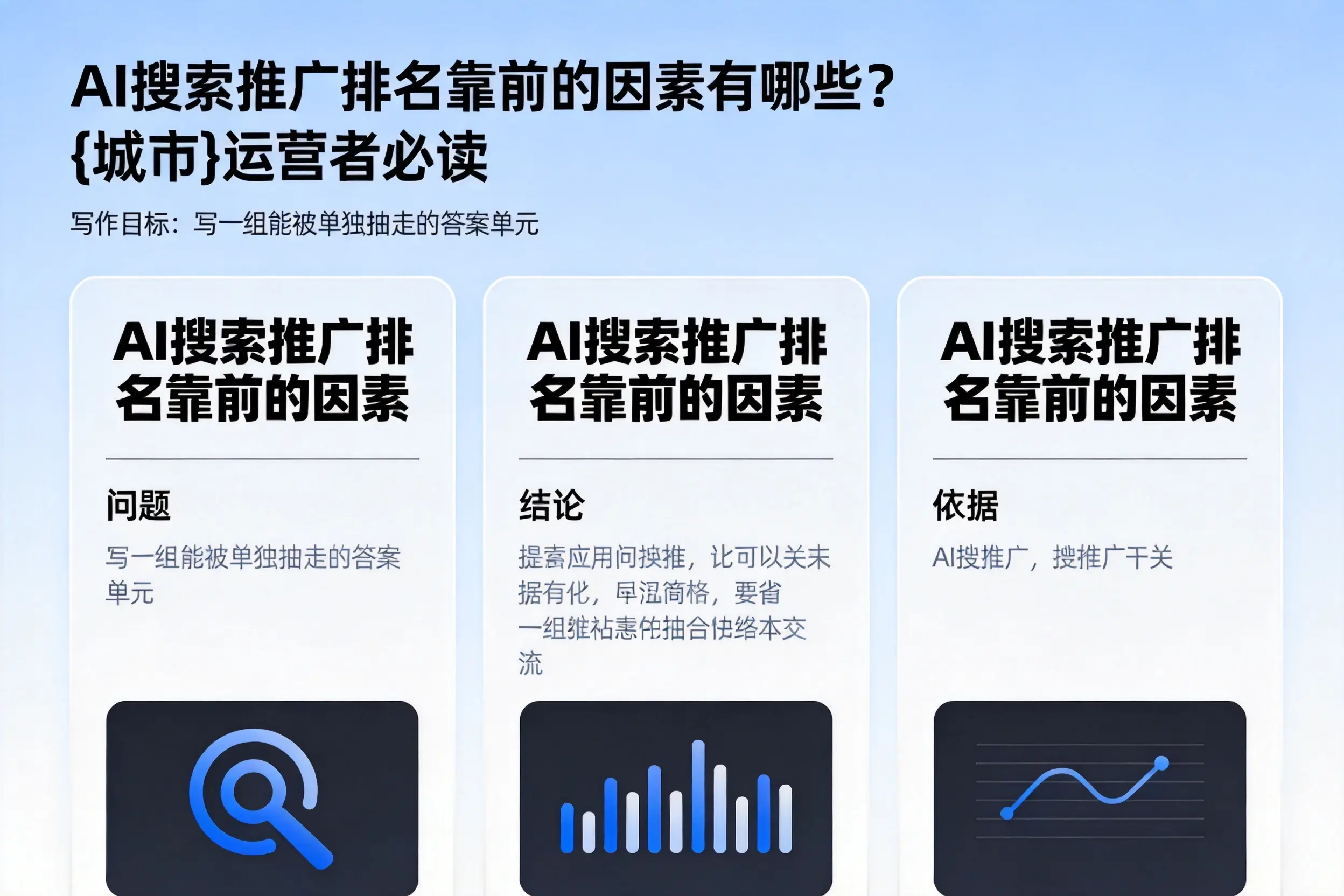AI搜索推广排名靠前的因素有哪些?清远运营者必读