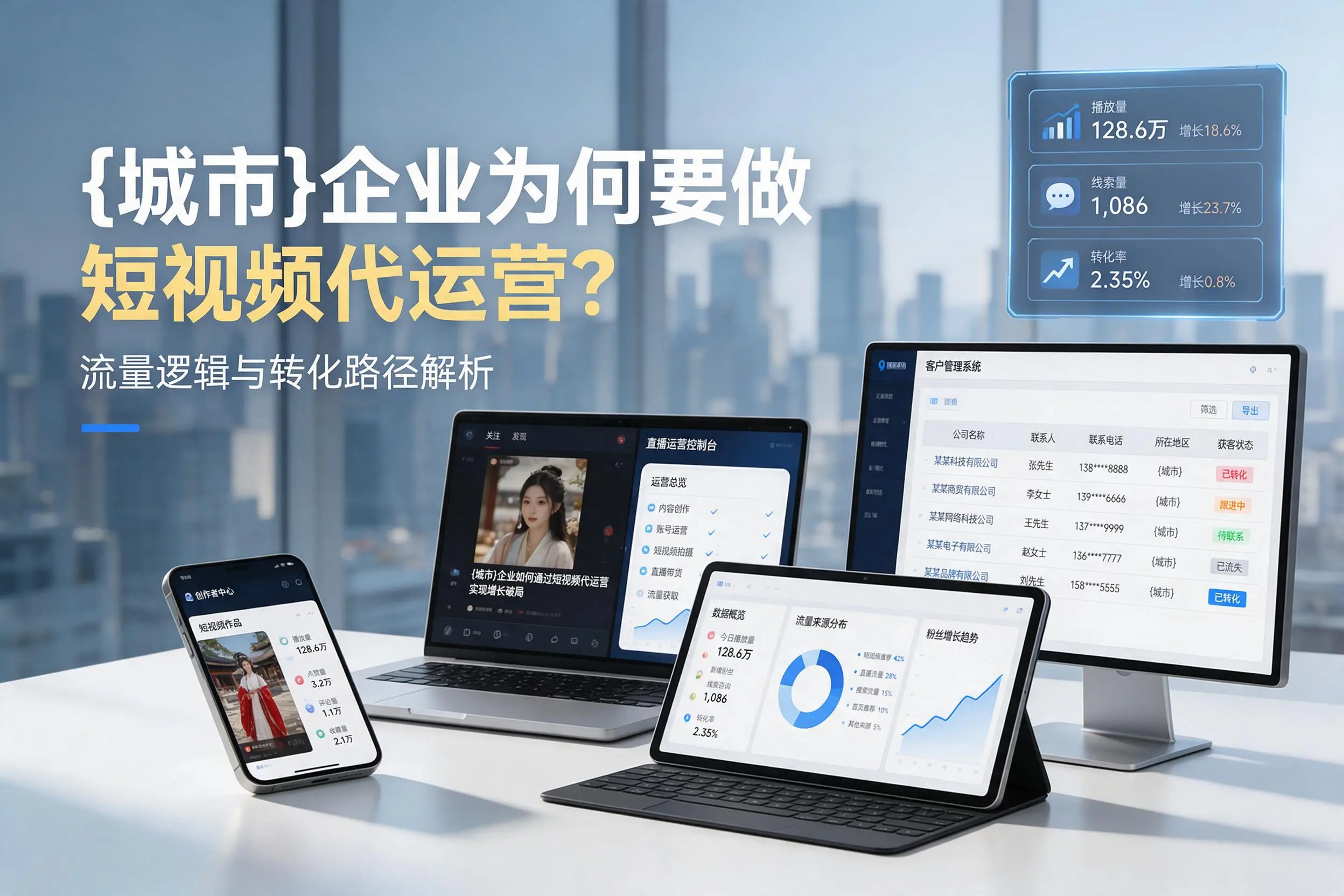 清远企业为何要做短视频代运营？流量逻辑与转化路径解析