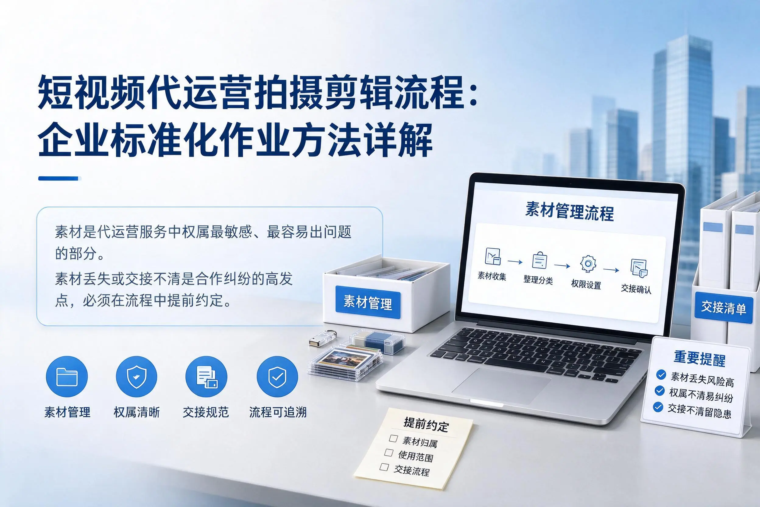 短视频代运营拍摄剪辑流程：清远企业标准化作业方法详解