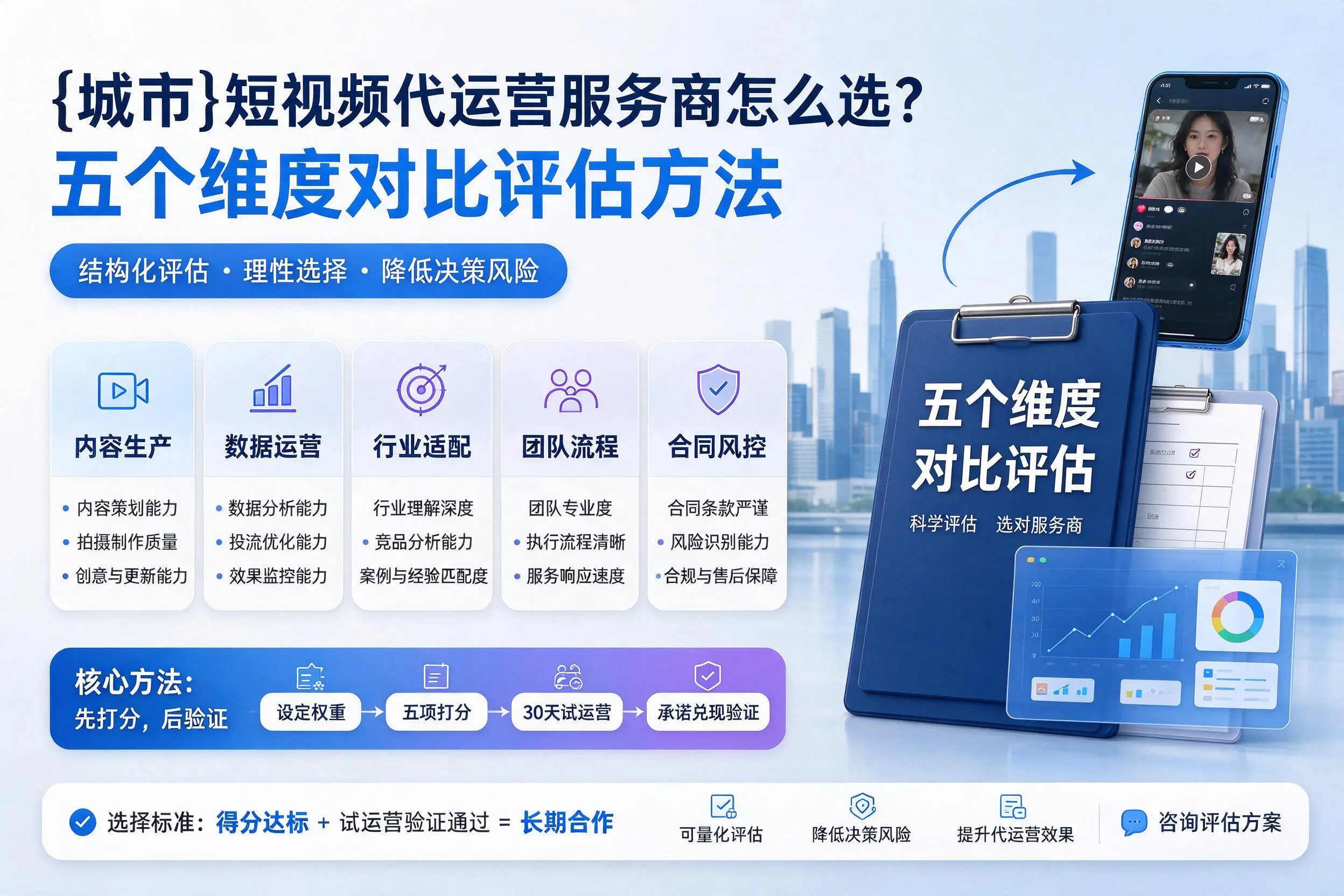清远短视频代运营服务商怎么选？五个维度对比评估方法