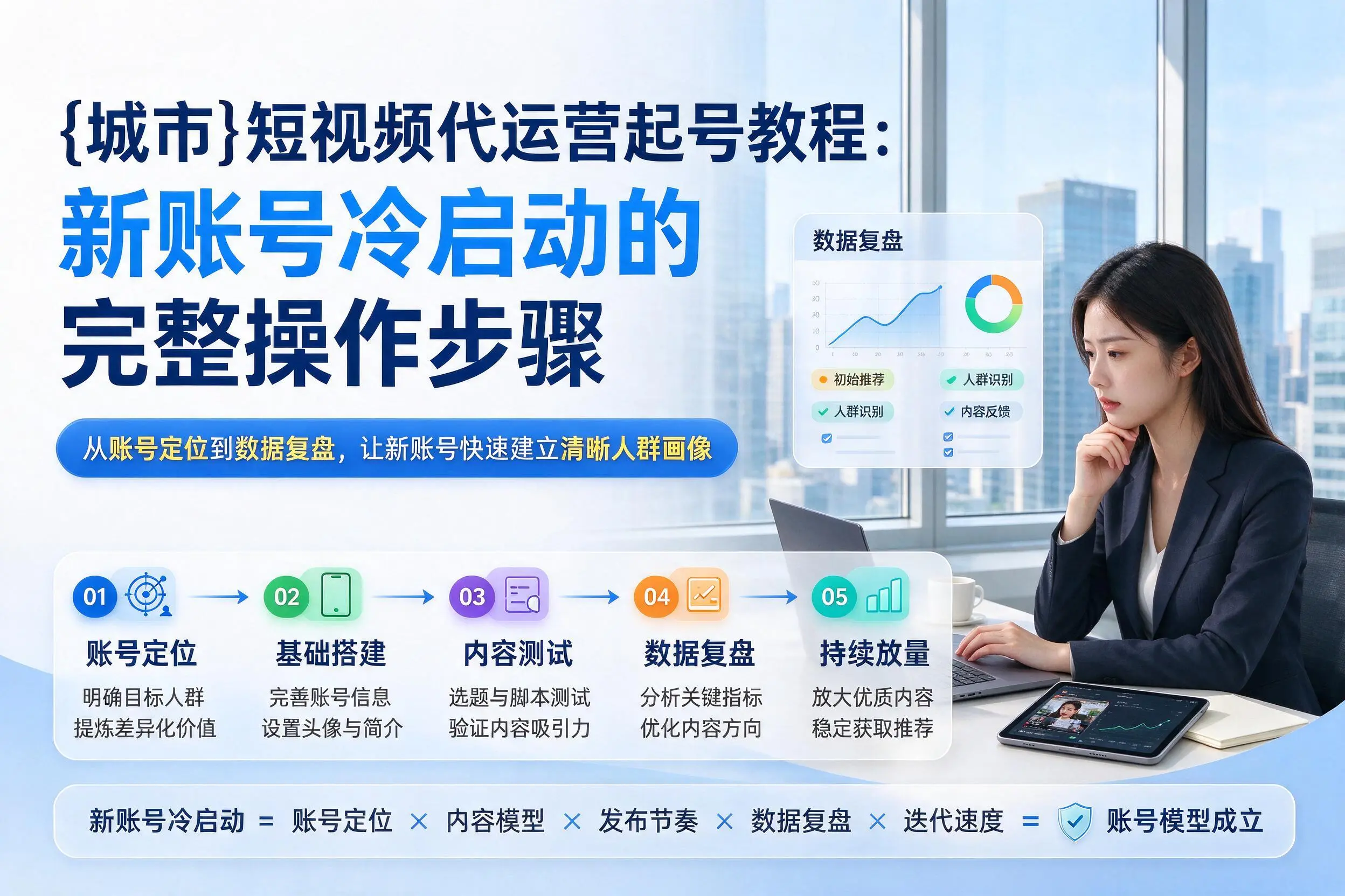 清远短视频代运营起号教程：新账号冷启动的完整操作步骤
