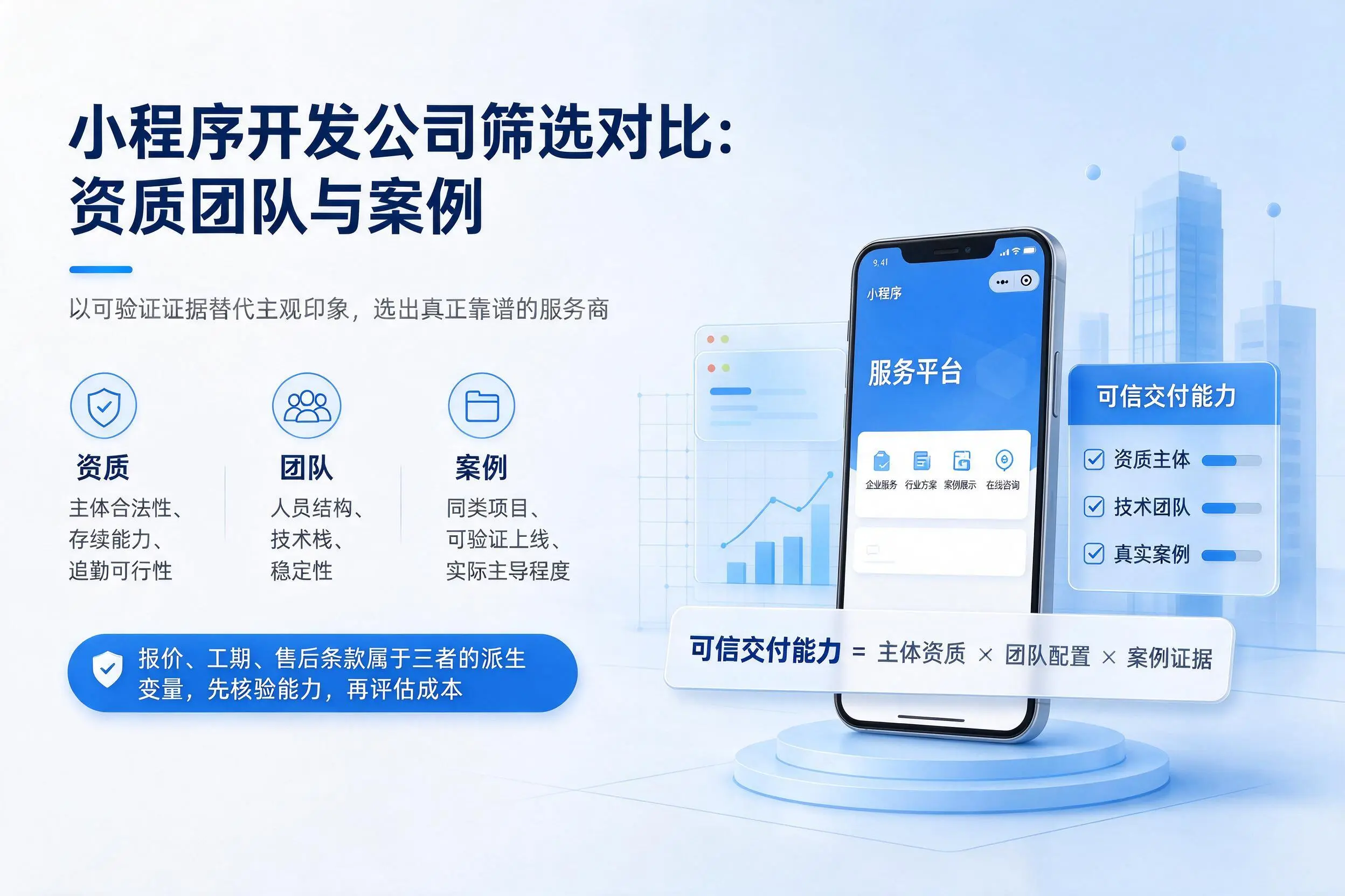清远小程序开发公司筛选对比：资质团队与案例