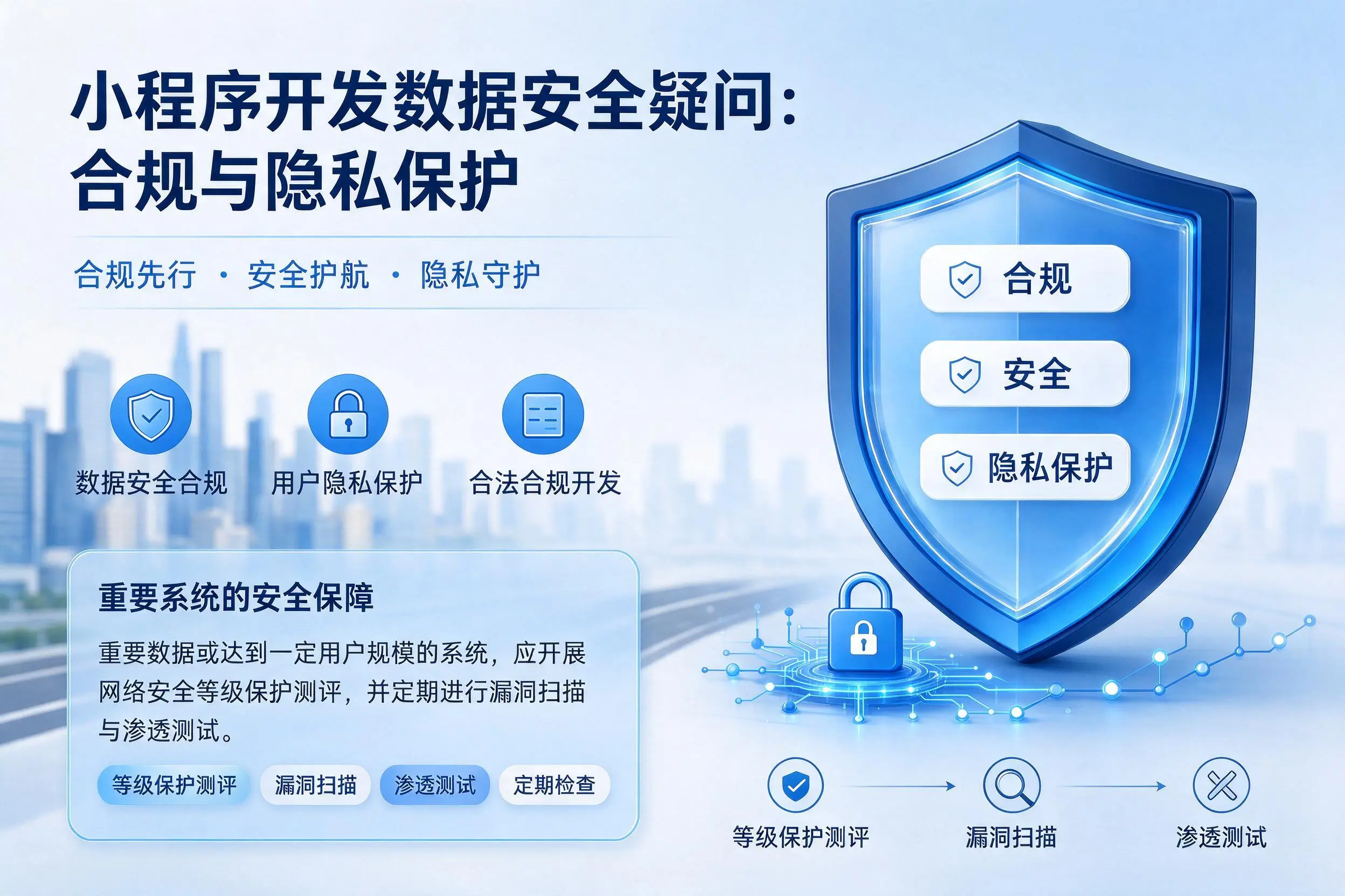 清远小程序开发数据安全疑问：合规与隐私保护