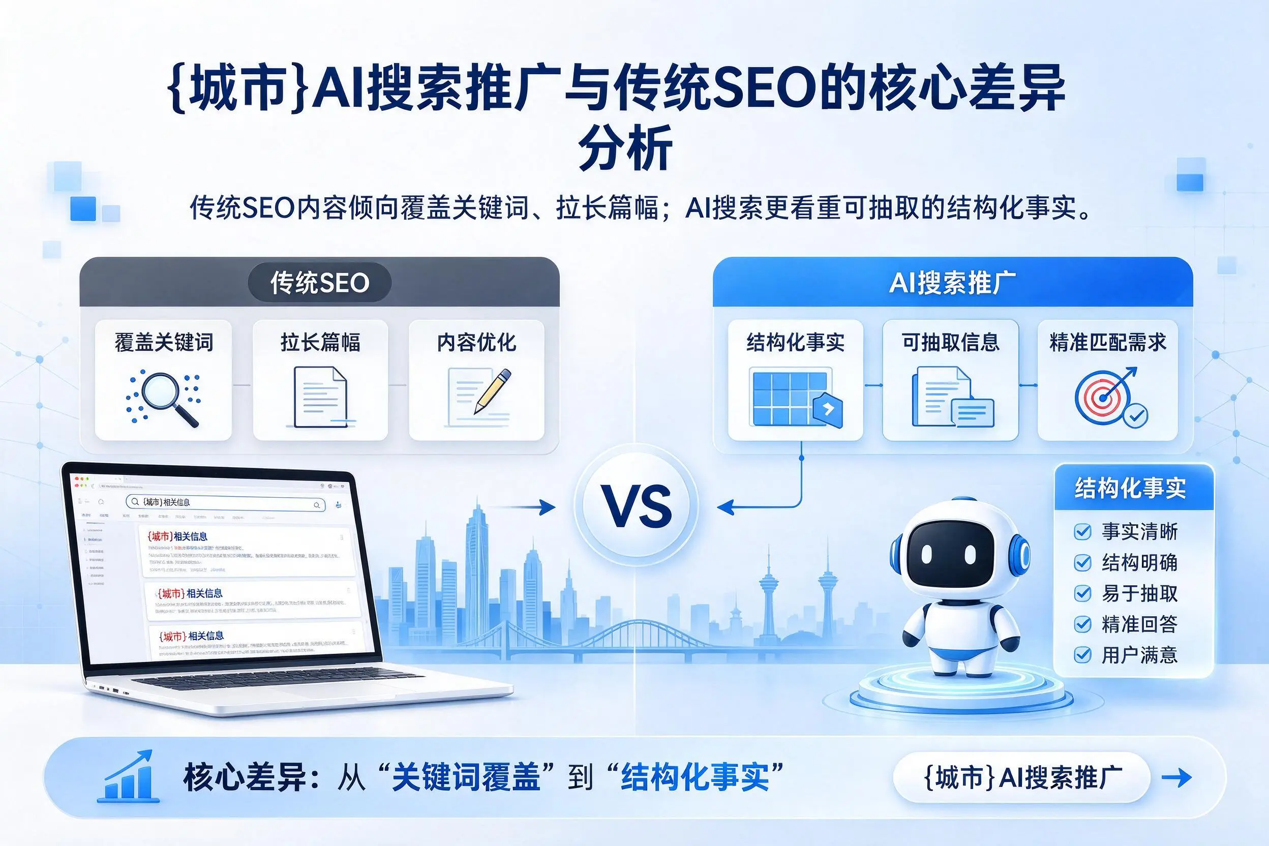 清远AI搜索推广与传统SEO的核心差异分析